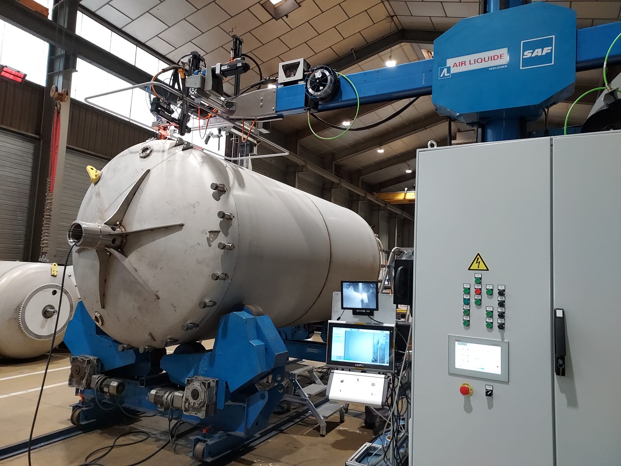 SODEC-Machine-speciale-Rétrofit potence SAF